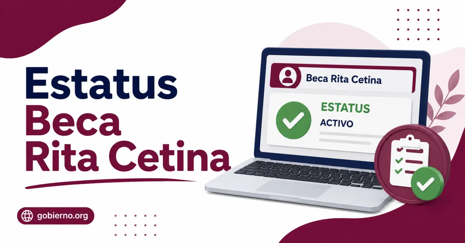 estatus beca rita cetina
