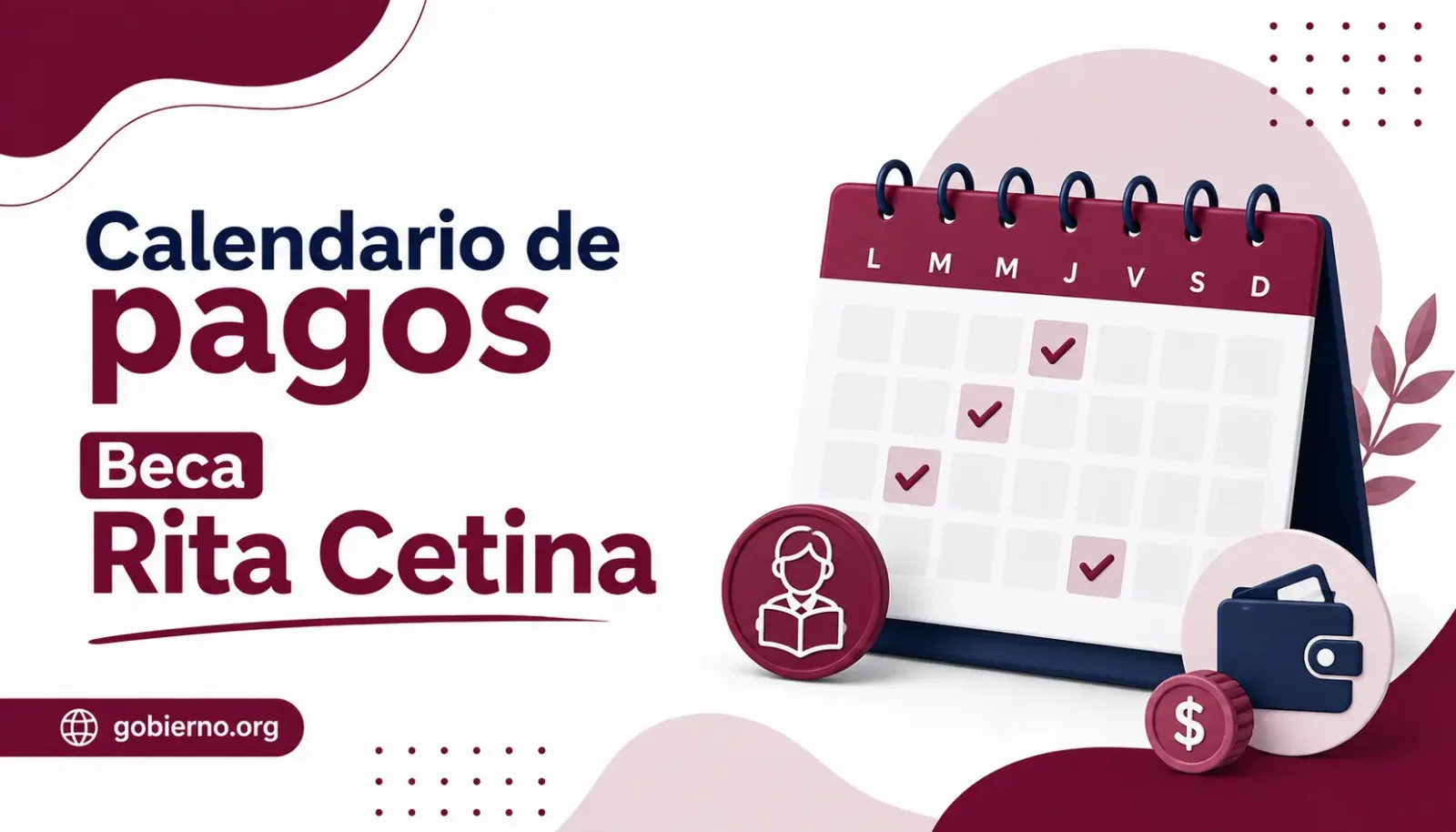 calendario de pagos beca rita cetina